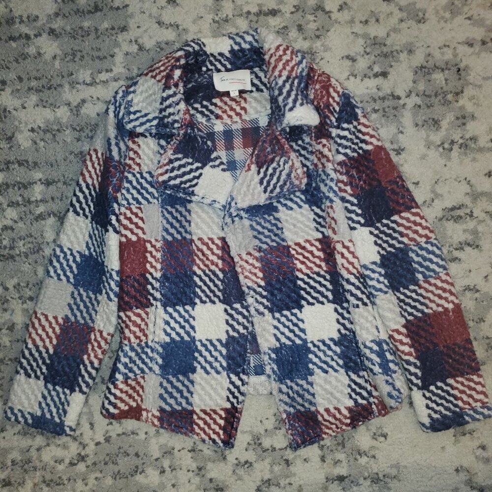 Two by Vince Camuto Flannel Pattern Thick Sweater || Small Like New!